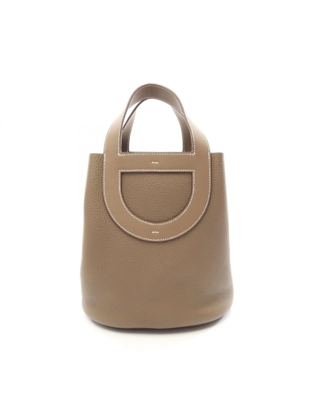 Hermes Handbag in the Loop 23 Etoupe Calfskin